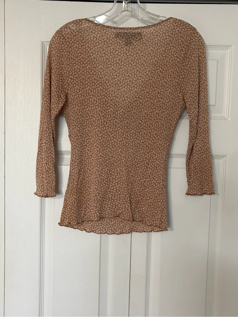 Express Design Studio Vintage sheer mesh blouse - Picture 3 of 5